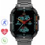 GRAVITY GT6-2 czarna bransoletka smartwatch męski z funkcją rozmowy