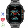 GRAVITY GT6-2 czarna bransoletka smartwatch męski z funkcją rozmowy