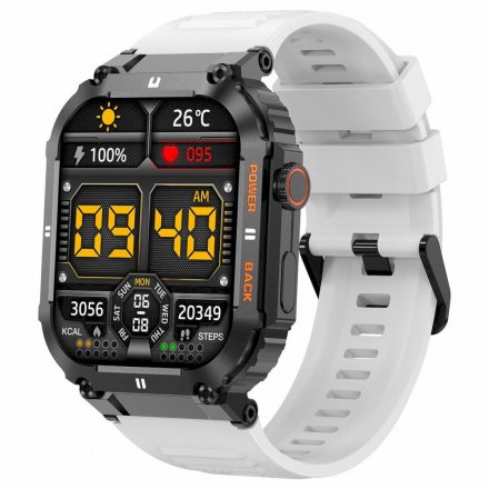 GRAVITY GT6-8 czarno-biały smartwatch męski z funkcją rozmowy 