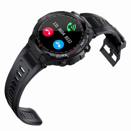 GRAVITY GT7-1 czarny pasek smartwatch męski z funkcją rozmowy