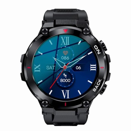 GRAVITY GT8-1 czarny smartwatch męski z GPS