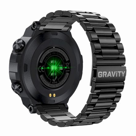 GRAVITY GT8-2 czarny z bransoletką smartwatch męski z GPS