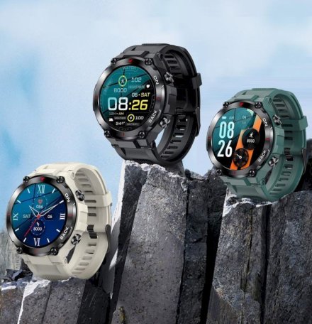 GRAVITY GT8-3 zielony smartwatch męski z GPS