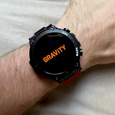 GRAVITY GT8-5 czerwony smartwatch męski z GPS