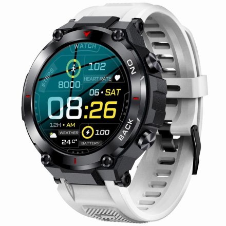 GRAVITY GT8-6 biały smartwatch męski z GPS