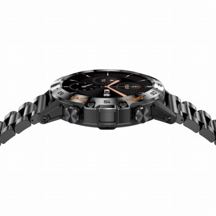 GRAVITY GT9-2 czarna bransoletka smartwatch męski z funkcją rozmowy