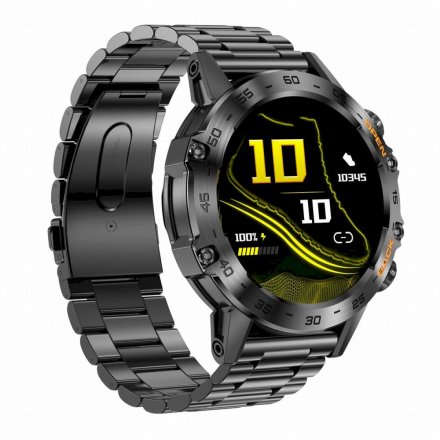 GRAVITY GT9-2 czarna bransoletka smartwatch męski z funkcją rozmowy