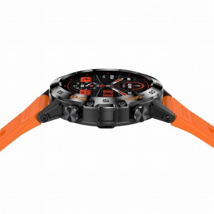 GRAVITY GT9-4 pomarańczowy pasek smartwatch męski z funkcją rozmowy