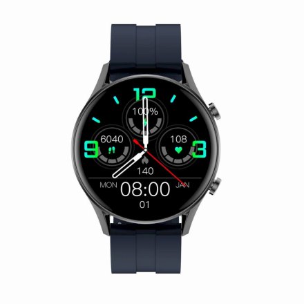 Granatowy sportowy smartwatch z funkcją rozmowy G.Rossi SW019-4