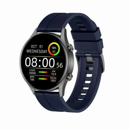 Granatowy sportowy smartwatch z funkcją rozmowy G.Rossi SW019-4