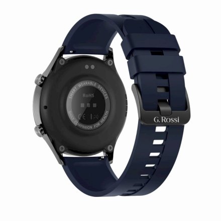 Granatowy sportowy smartwatch z funkcją rozmowy G.Rossi SW019-4