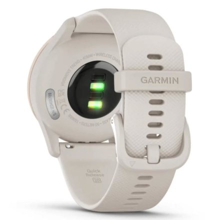 Damski kremowobiały zegarek sportowy GARMIN Vivomove Trend 010-02665-01