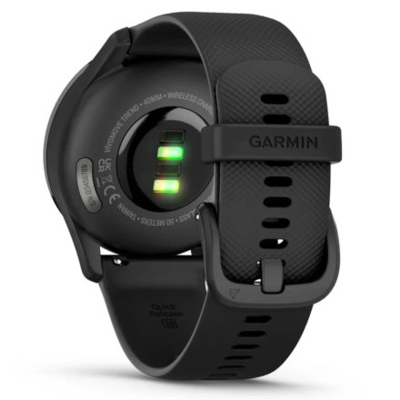 Grafitowo-czarny zegarek sportowy GARMIN Vivomove Trend 010-02665-00