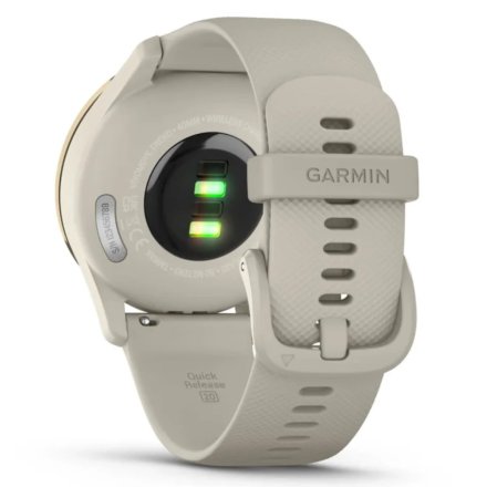 Damski kremowozłoty zegarek sportowy GARMIN Vivomove Trend 010-02665-02