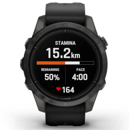 Zegarek Garmin Epix Pro Sapphire (Gen 2) węglowoszary z czarnym paskiem 010-02802-15