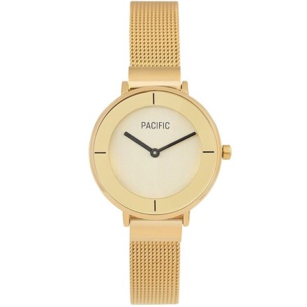 Złoty damski zegarek z bransoleta mesh PACIFIC X6099-07