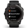 Zegarek Garmin Fenix 7X Pro Sapphire Solar Tytan węglowoszary z czarnym paskiem 010-02778-11