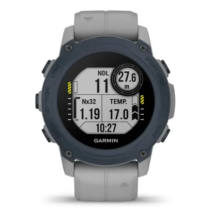 Zegarek Garmin Descent G1 z czujnikiem tętna HRM Elevate Ox granatowy z pudrowoszarym paskiem 010-02604-11
