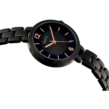 Czarny damski zegarek z masą perłową PACIFIC X6137-05
