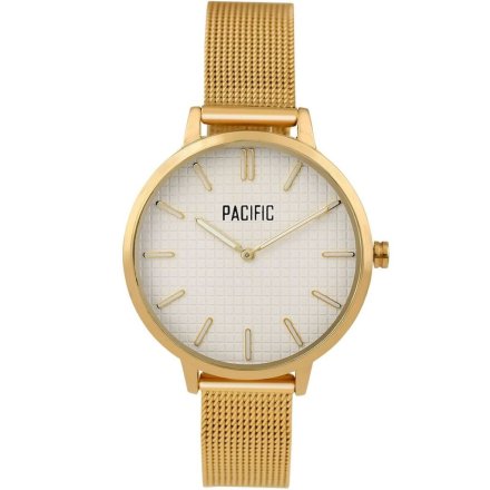 Złoty damski zegarek z bransoleta mesh PACIFIC X6198-04