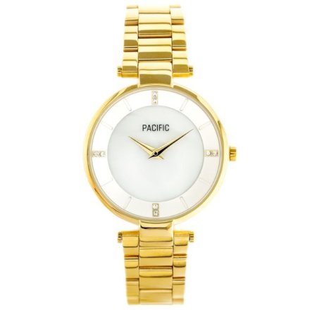 Złoty damski zegarek z bransoleta klasyczną PACIFIC X6119-16