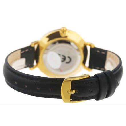 Złoty damski zegarek z kwiatami na pasku PACIFIC X6138-10