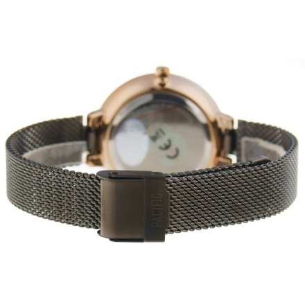 Szary damski zegarek z bransoleta mesh PACIFIC X6146-04