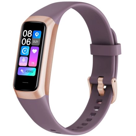 Smartband damski Rubicon RNCF05 jagodowy smartwatch SMARUB214
