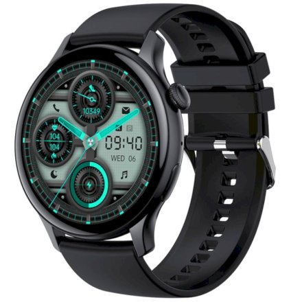 Smartwatch z funkcją rozmowy Rubicon RNCF10 czarny SMARUB237