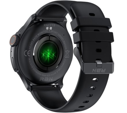 Smartwatch z funkcją rozmowy Rubicon RNCF12 czarny SMARUB244