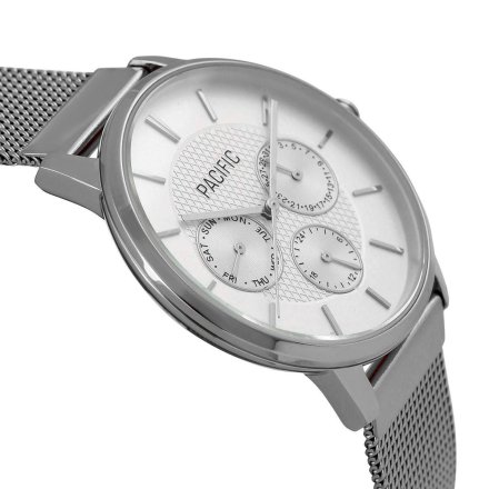 Srebrny damski zegarek z multidatownikiem PACIFIC X6202-01