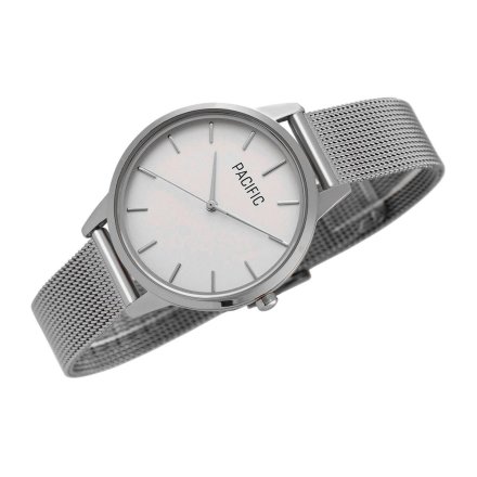 Srebrny damski zegarek z bransoleta mesh PACIFIC X6207-01