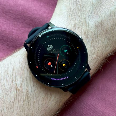 Smartwatch z funkcją rozmowy Rubicon RNCF16 czarny SMARUB266