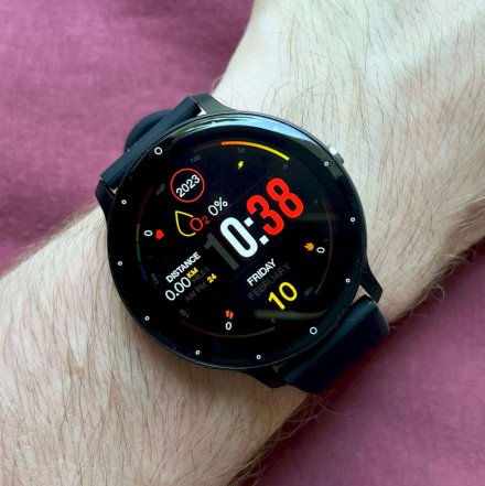 Smartwatch z funkcją rozmowy Rubicon RNCF16 czarny SMARUB266