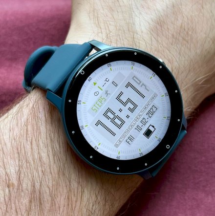 Smartwatch z funkcją rozmowy Rubicon RNCF16 granatowy SMARUB267