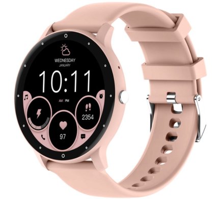 Smartwatch z funkcją rozmowy Rubicon RNCF16 różowy SMARUB265