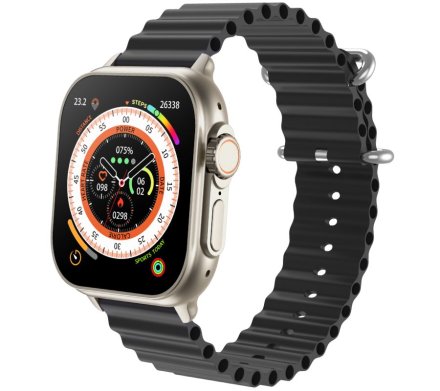 Smartwatch z funkcją rozmowy Rubicon RNCF17 czarny SMARUB268