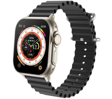 Smartwatch z funkcją rozmowy Rubicon RNCF17 czarny SMARUB268