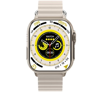 Smartwatch z funkcją rozmowy Rubicon RNCF17 beżowy szary SMARUB270