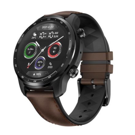 Smartwatch Mobvoi TicWatch Pro 3 Ultra LTE czarny z brązowym paskiem