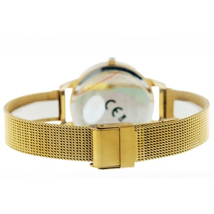 Złoty damski zegarek z motylem PACIFIC X6181-04