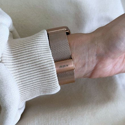 Smartwatch z funkcją rozmowy Rubicon RNCF06 Złoty na bransoletce SMARUB215