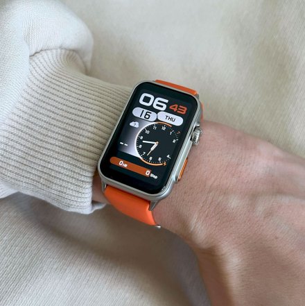 Smartwatch z funkcją rozmowy Rubicon RNCF06 Pomarańczowy SMARUB221