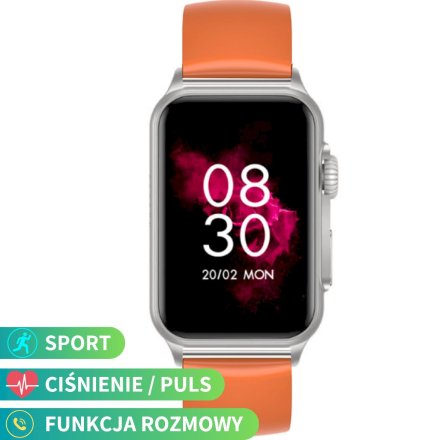 Smartwatch z funkcją rozmowy Rubicon RNCF06 Pomarańczowy SMARUB221