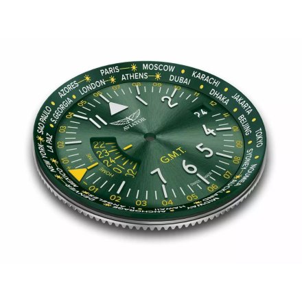Zegarek Męski Aviator Swiss Made V.1.37.0.309.5  Airacobra GMT