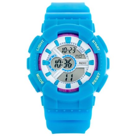 Niebieski zegarek dziecięcy z wyświetlaczem Pacific 216L-3