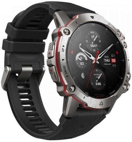 Czarny smartwatch Amazfit Premium Falcon Supersonic Black