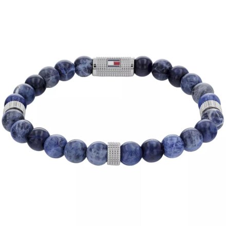 Granatowa bransoletka męska rozciągana Tommy Hilfiger 2790436