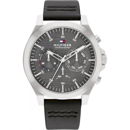 Zegarek męski Tommy Hilfiger Lance czarny 1710521 z multidatownikiem