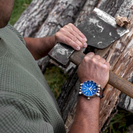 Zegarek męski Vostok Europe Energia Rocket Automatic GMT niebieski NH34-575A716